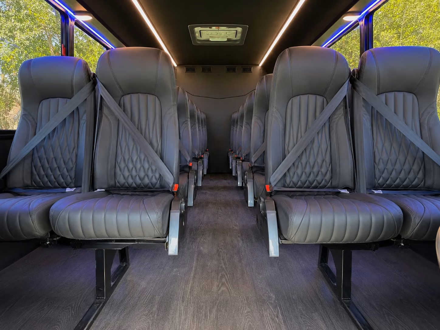 18 passenger minibus interior