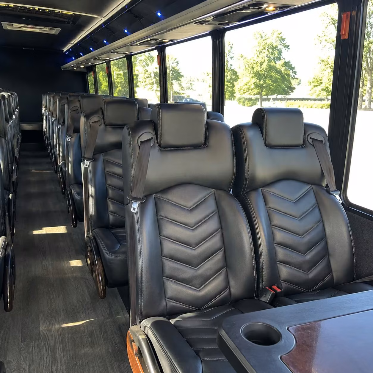 25 passenger minibus inside