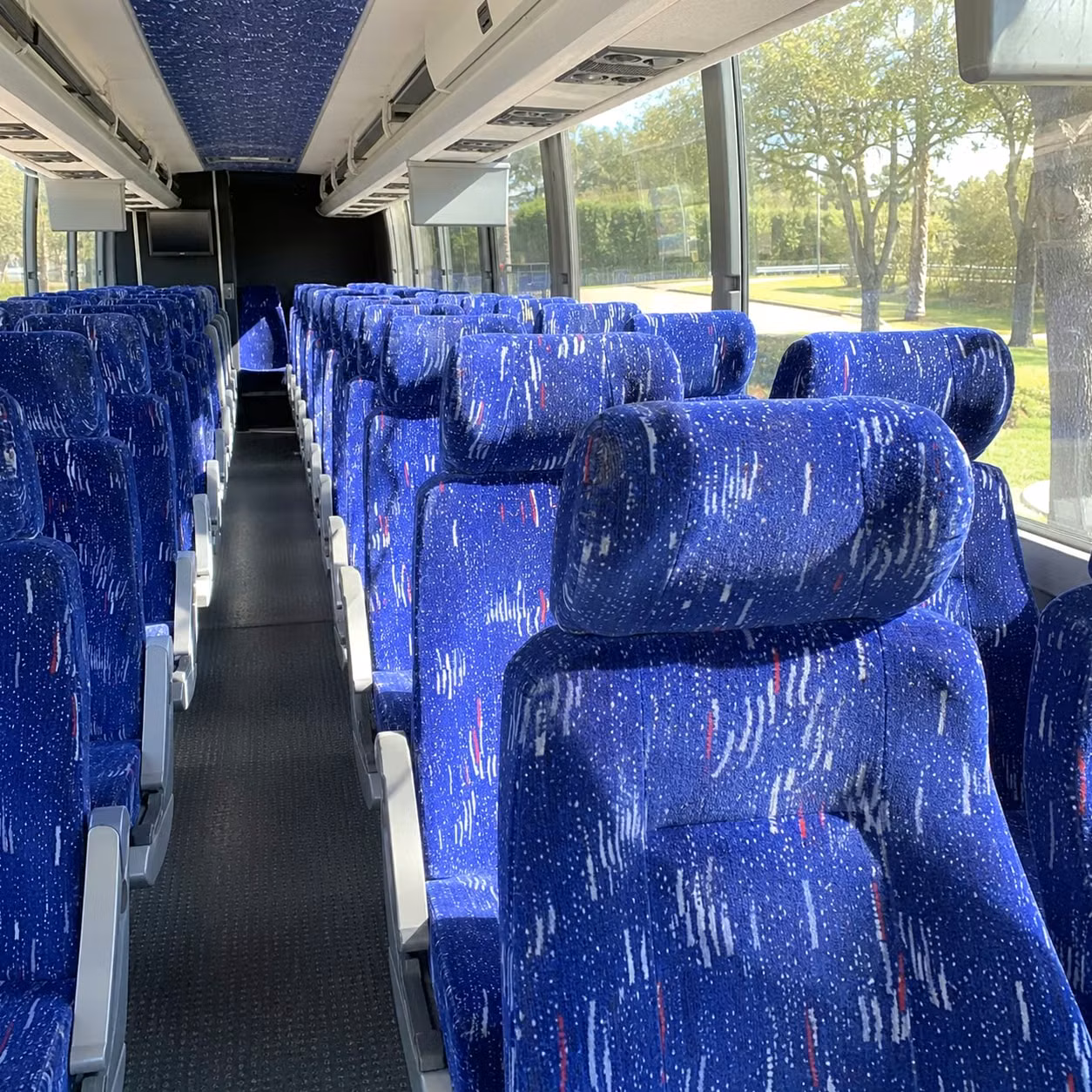 hesperia charter bus rental interior
